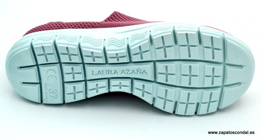Laura Azaña LA24504 rosa suela antideslizante